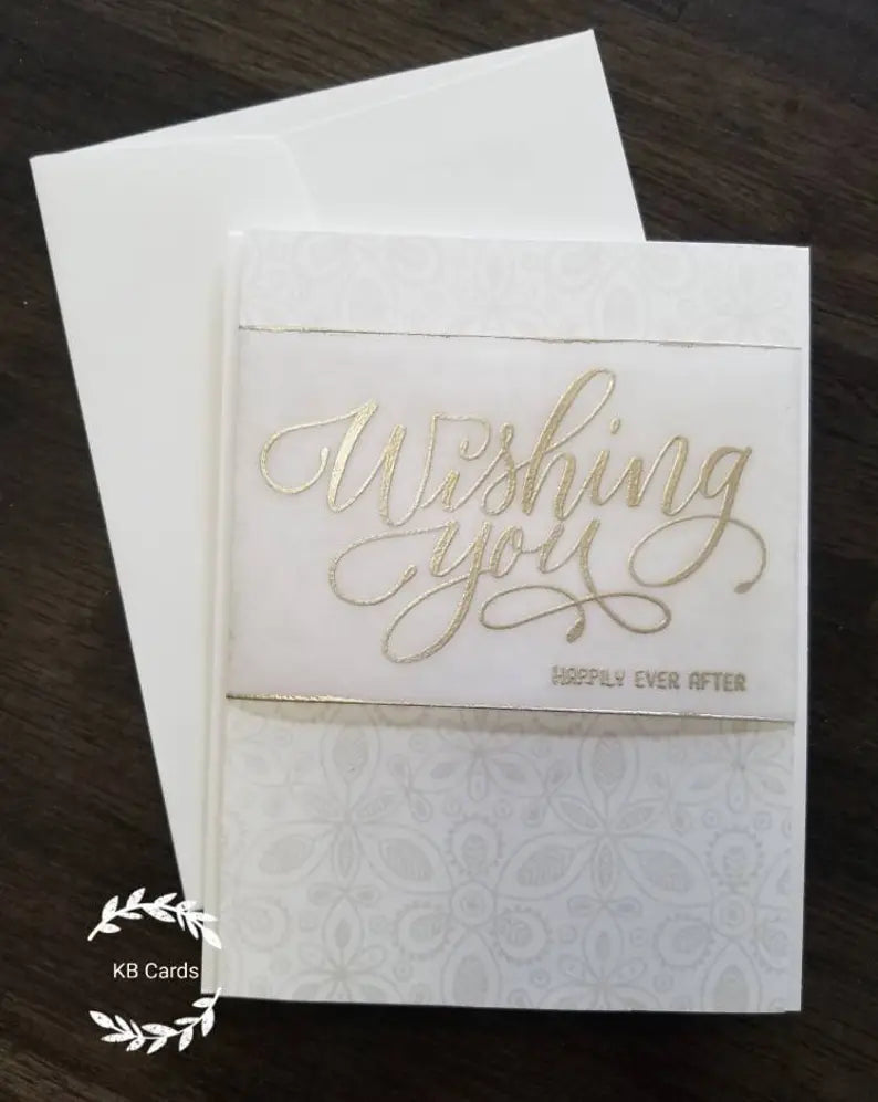 Wedding & Engagement Card - Silver Happily Ever After
