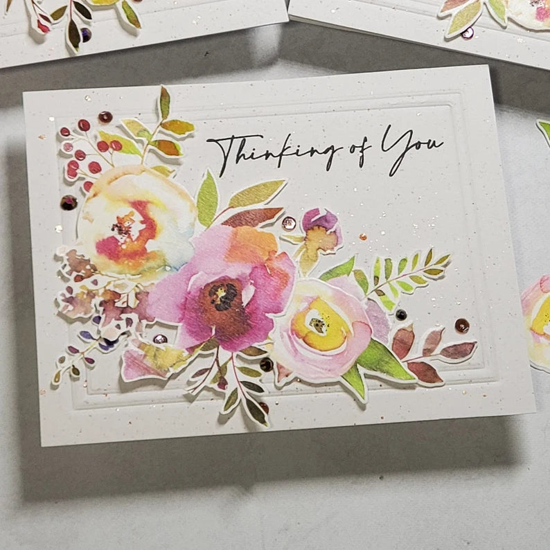 Thinking of You - Watercolor Florals