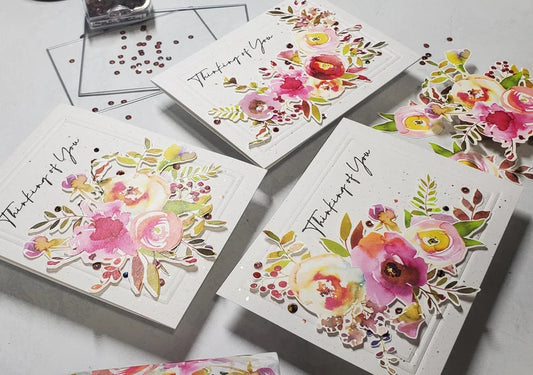 Thinking of You - Watercolor Florals