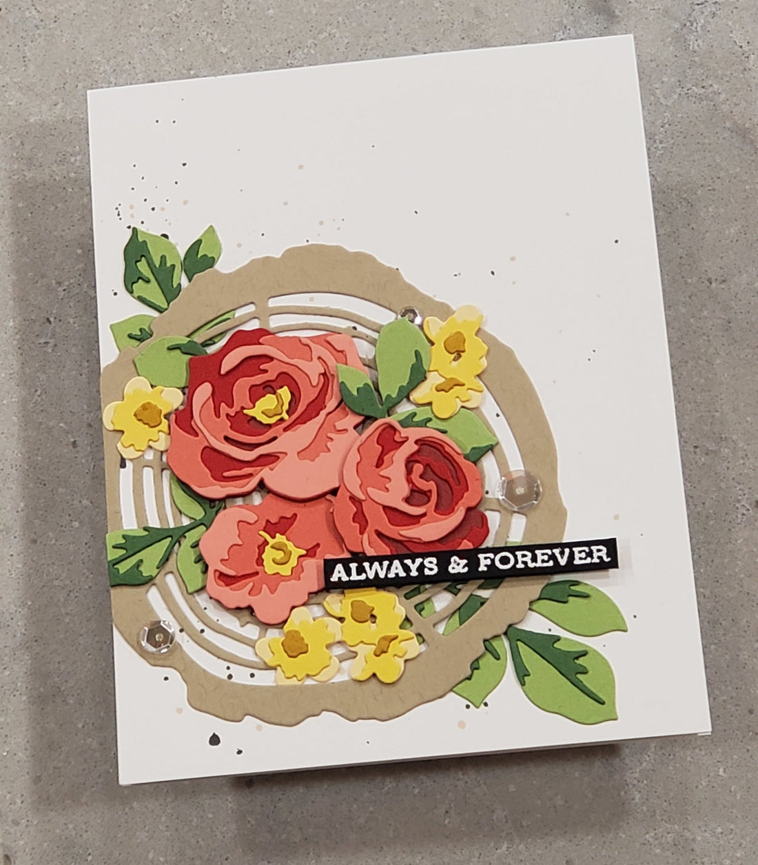 Altenew | Another Wedding Card using Garden Picks Die set