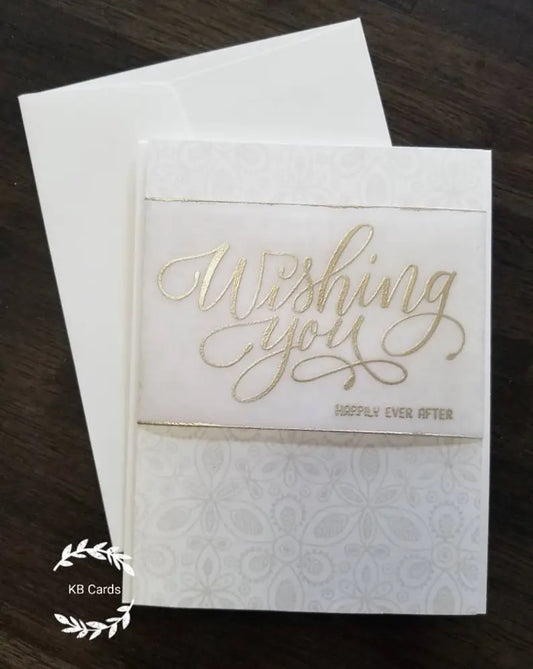 Wedding & Engagement Card - Silver Happily Ever After