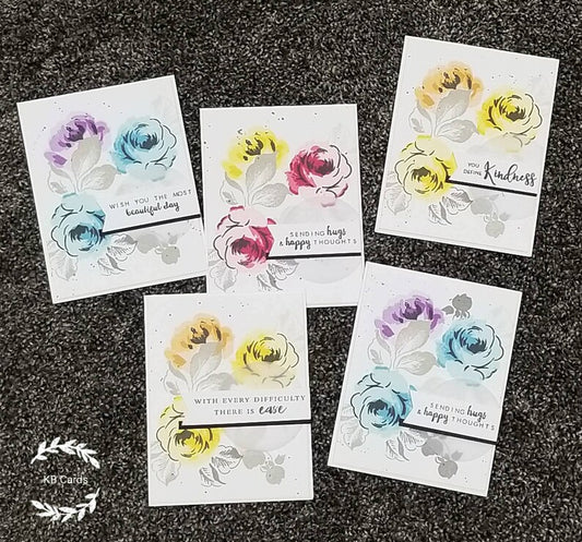 Sympathy or Encouragement Cards - Loose Watercolor Florals