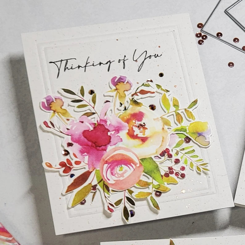 Thinking of You - Watercolor Florals