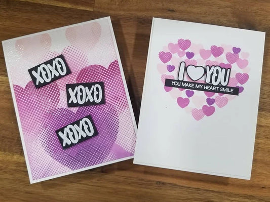 Valentine's Card - Layered Hearts