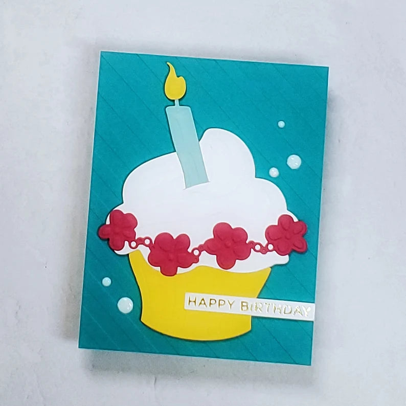 Birthday Card - Bold Cupcake