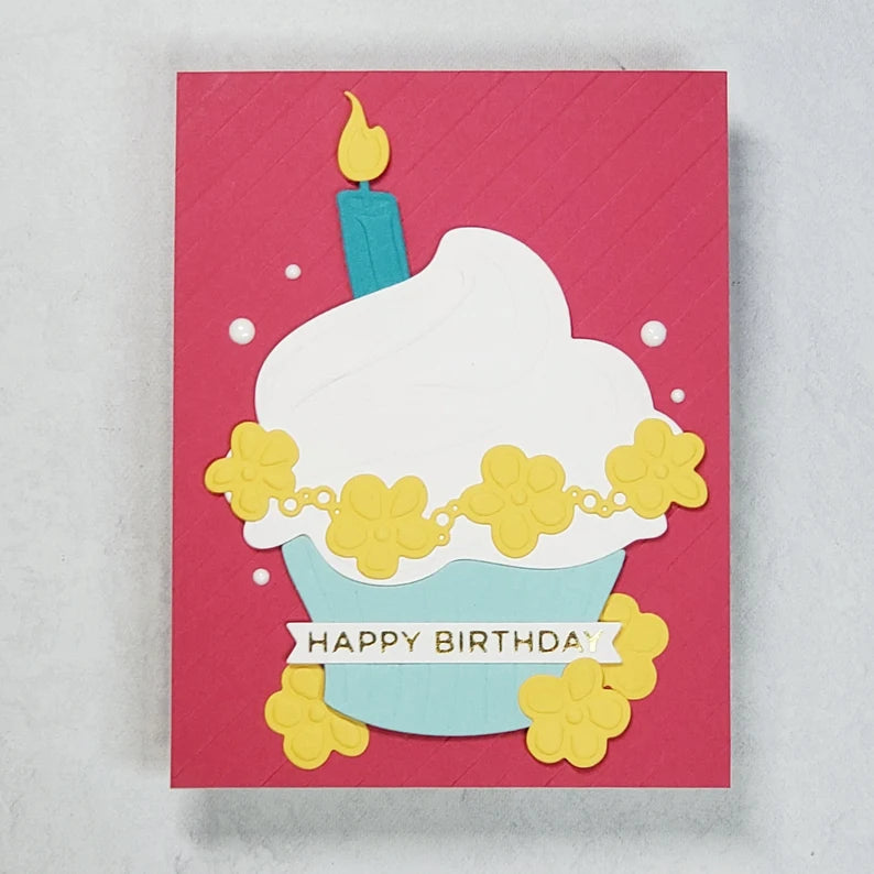 Birthday Card - Bold Cupcake