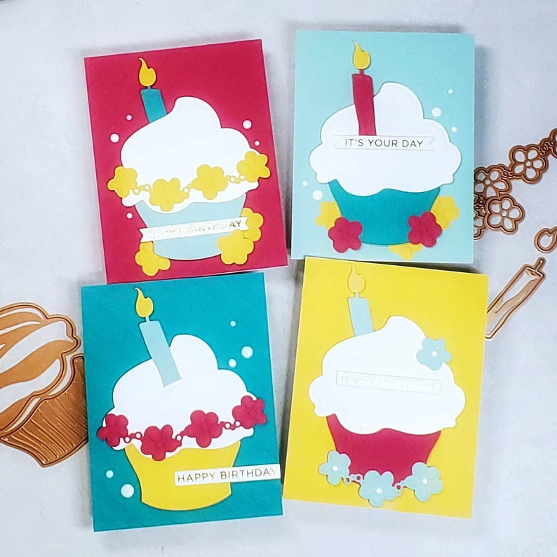 Birthday Card - Bold Cupcake