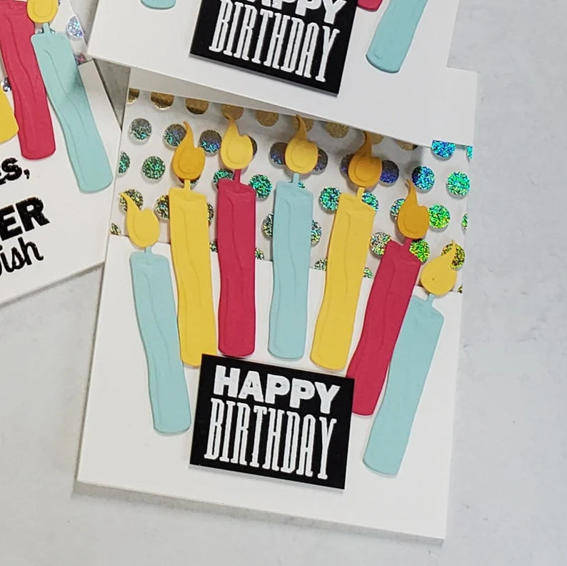 Birthday Card - Foiled Birthday Candles
