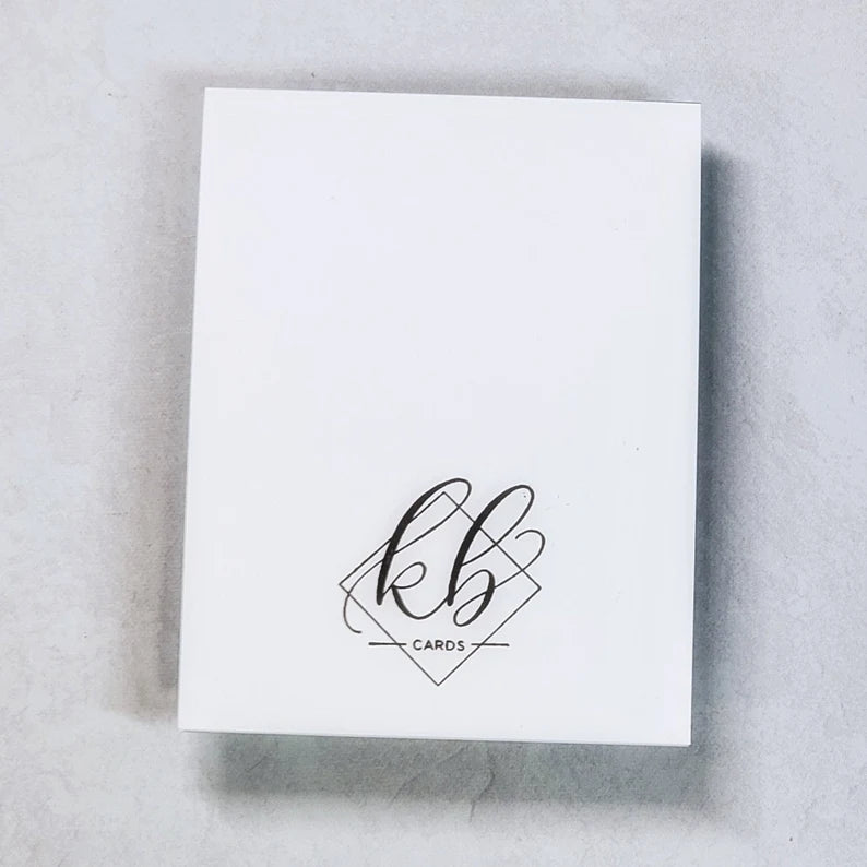 Thanks Card - Metallic Florals over Ink Blended Background