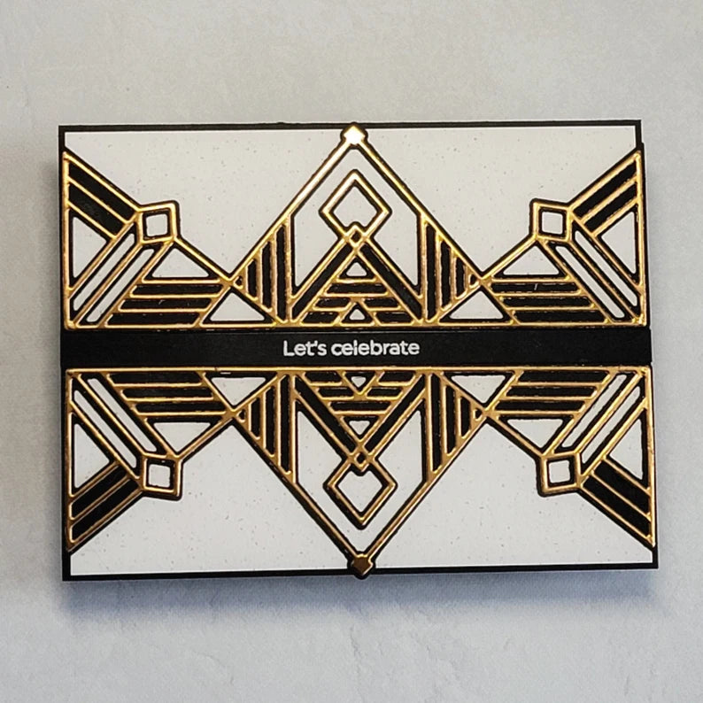 Celebration Cards - Bronze Art Deco Style