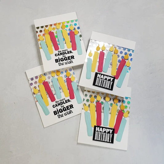 Birthday Card - Foiled Birthday Candles
