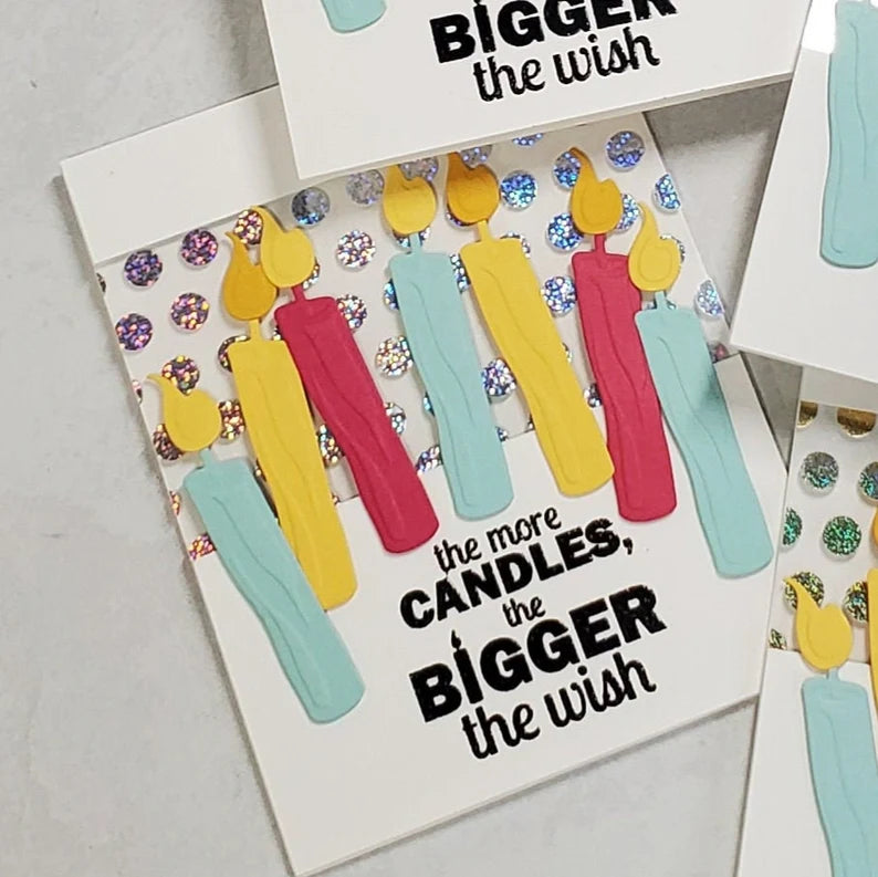 Birthday Card - Foiled Birthday Candles