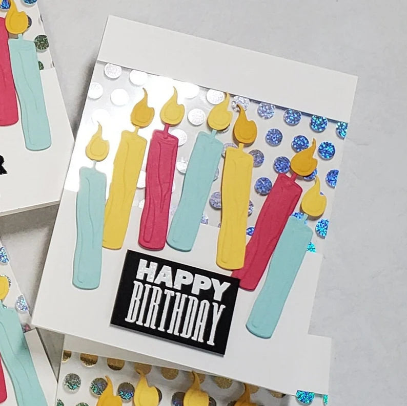Birthday Card - Foiled Birthday Candles