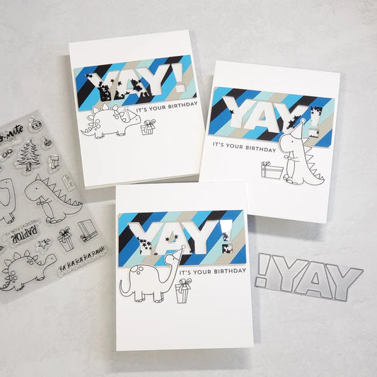 Birthday Card - Dinosaur Shaker Card