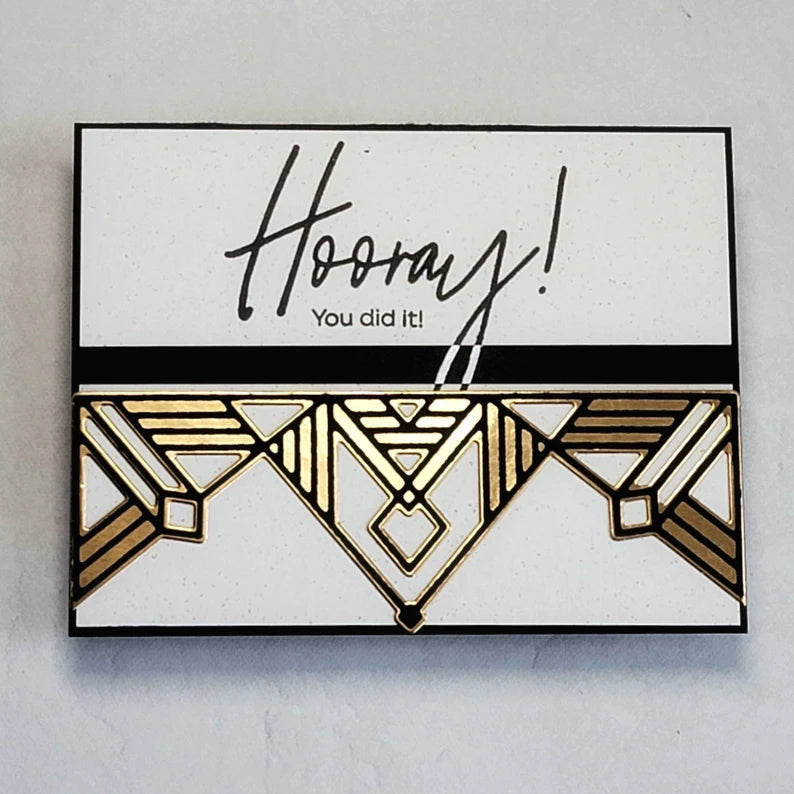Celebration Cards - Bronze Art Deco Style