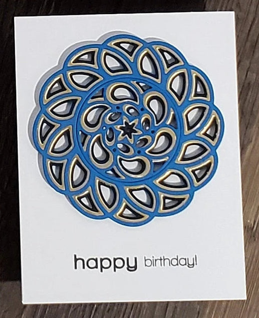 Birthday Cards - Geometric Mandala