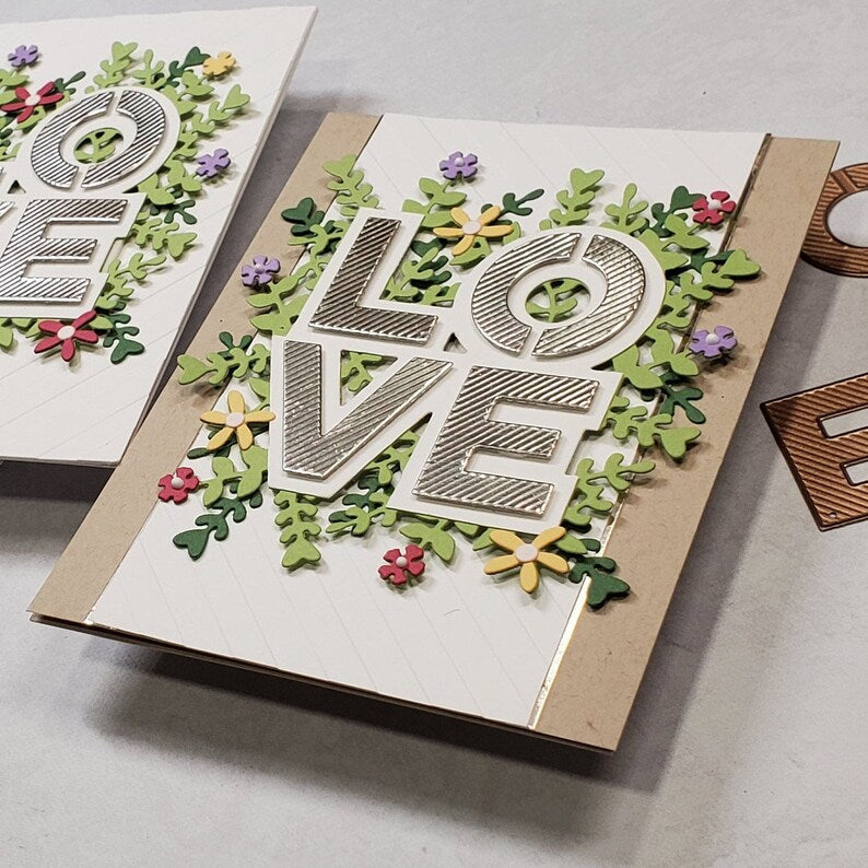 Wedding & Anniversary Card - Bright Floral Love