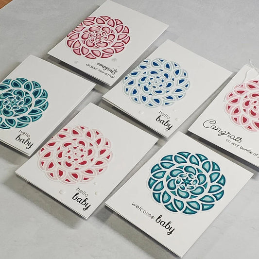 Baby Card - Inlaid Mandala