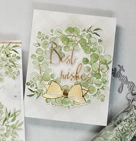 Congratulations Card - Eucalyptus Wreaths