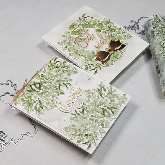 Congratulations Card - Eucalyptus Wreaths