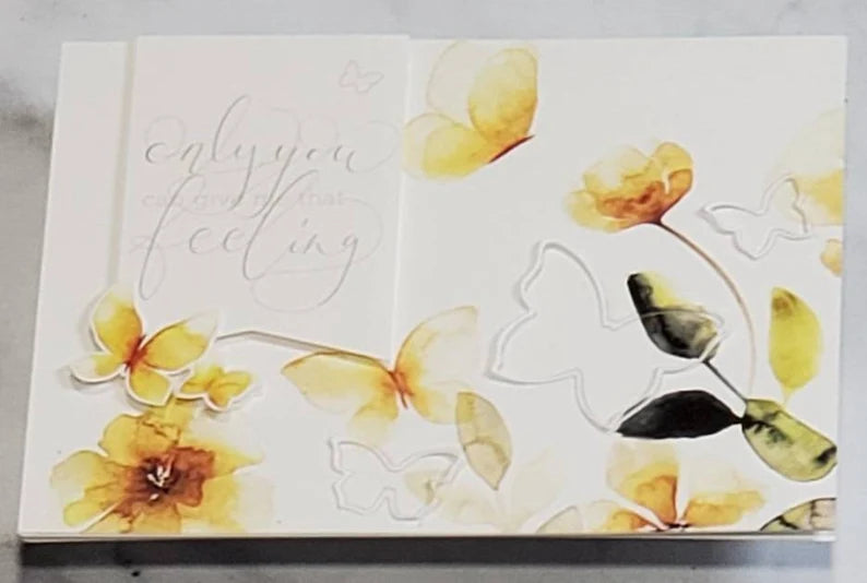 Wedding and Sympathy Cards - Watercolor Butterfly Cards